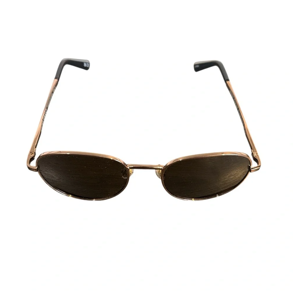 💜Foster Grant Polarized Round Sunglasses Rose Gold Metal‎ Frame